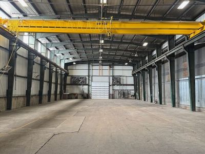 Brand New 10 Ton Bridge Crane- 9,760 SF Warehouse with Drive Through Bay- 480 Volt Power