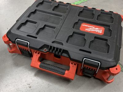 Milwaukee PACKOUT 22 in. Medium Red Tool Box with 75 lbs. Weight Capacity