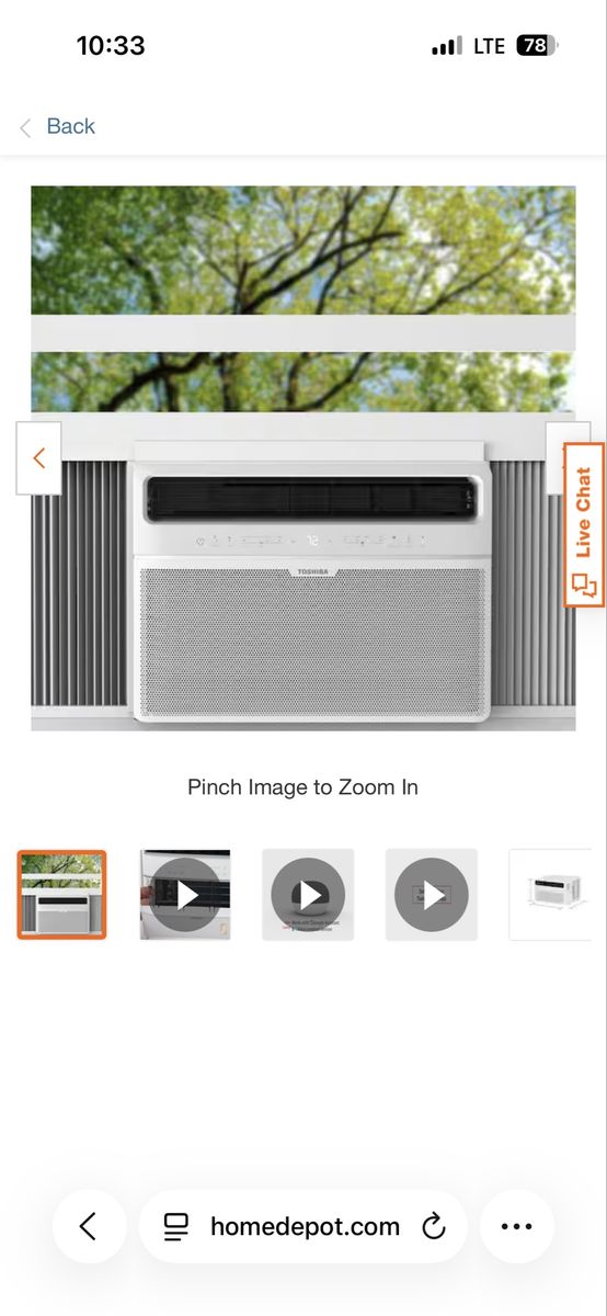 Toshiba Inverter Window Air Conditioner - Quiet, Energy-Efficient Cooling