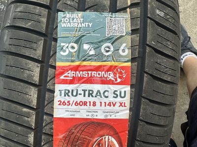 A Pair of Armstrong Tru-Trac SU 265/60R18 114V XL Tire - New All-Season Performance