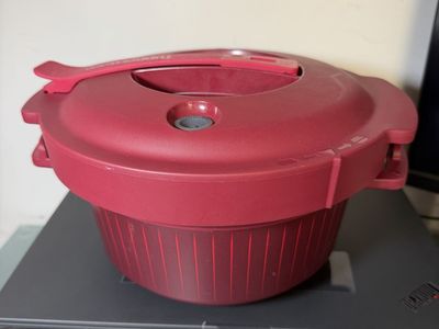 Tupperware Smart Multi Cooker Microwave Pressure Cooker Red