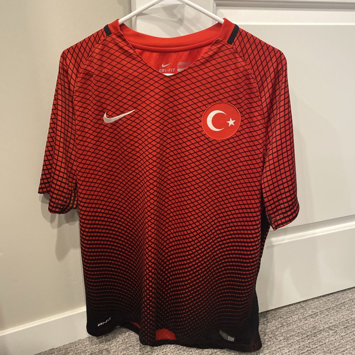 Nike Turkey National Team Dri-Fit Soccer Jersey Red Black XL