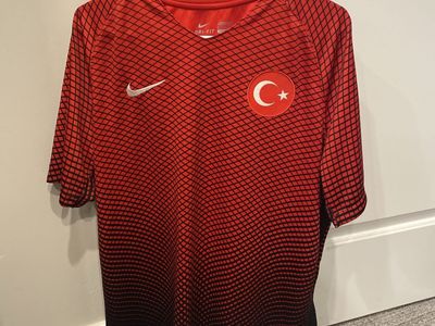 Nike Turkey National Team Dri-Fit Soccer Jersey Red Black XL