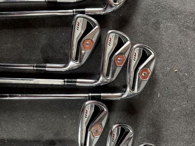 TaylorMade R11 Iron Set KBS 90 Steel Stiff Shafts Golf Pride Grips Great Condition!