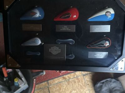 Harley-Davidson Miniature Gas Tank Collectible Display Set
