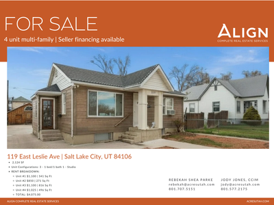 4 unit multi-family for sale | Seller financing available
