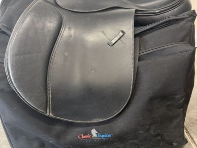 Collegiate All-Purpose English Saddle – 17" Medium – $150