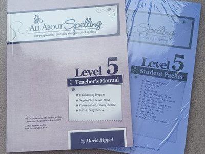 All About Spelling Level 5 Teacher's Manual & Student Packet by Marie Rippel - New, 2014 edition