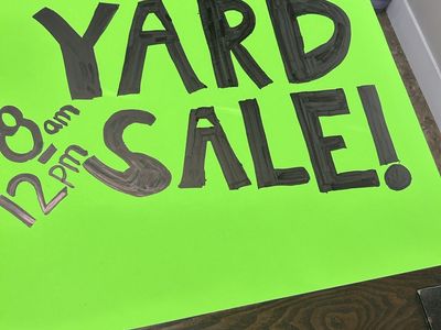 Yard Sale - July 18th 8 AM - 12 PM - All Items Must Go!