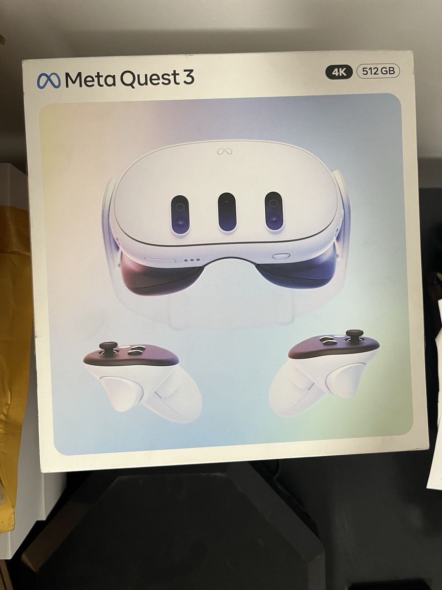 Meta Quest 3 VR Headset 512GB 4K Resolution with Touch Plus Controllers - New, Sealed