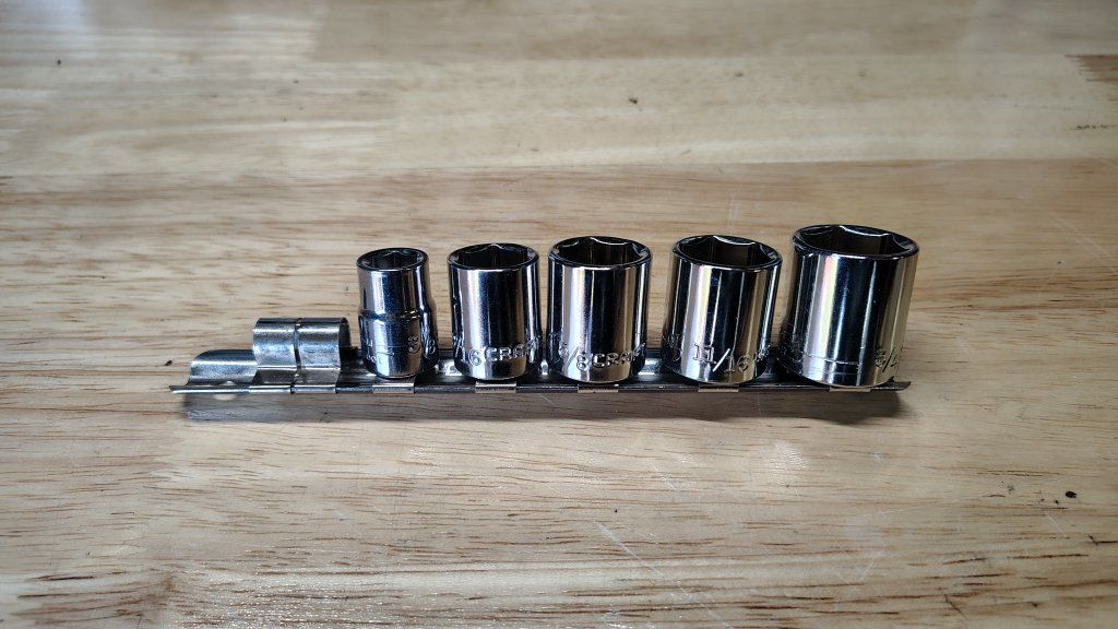 Small lot of Craftsman 3/8 Drive SAE Sockets