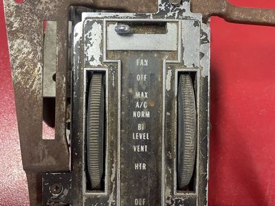 1972-76 Corvette Heater / AC climate control assembly