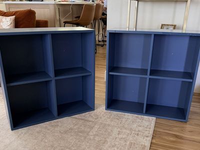 Blue Cube Shelves