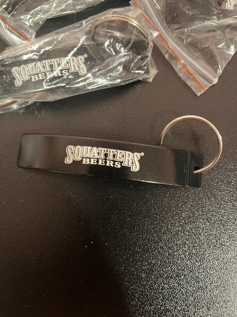 Brand New Metal Squatters Beers Keychain Opener