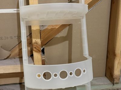 White Plastic Hanging Shower Caddy 3-Tier Storage Organizer