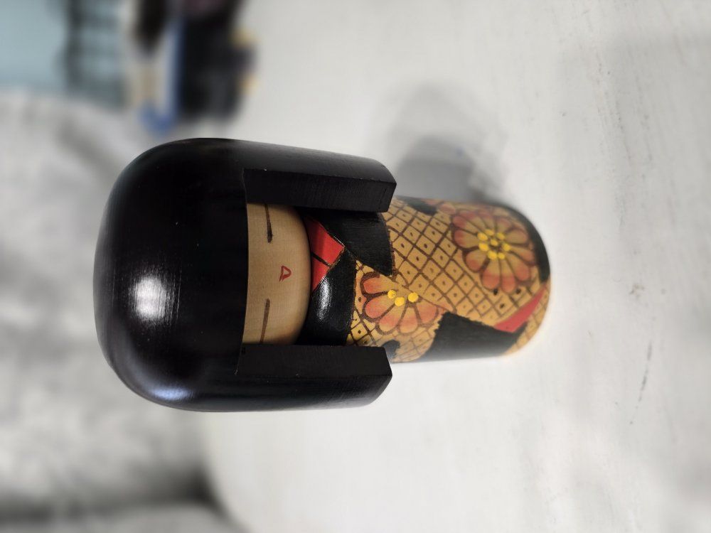 Sosaku Kokeshi Doll Maple Made by Kouhou