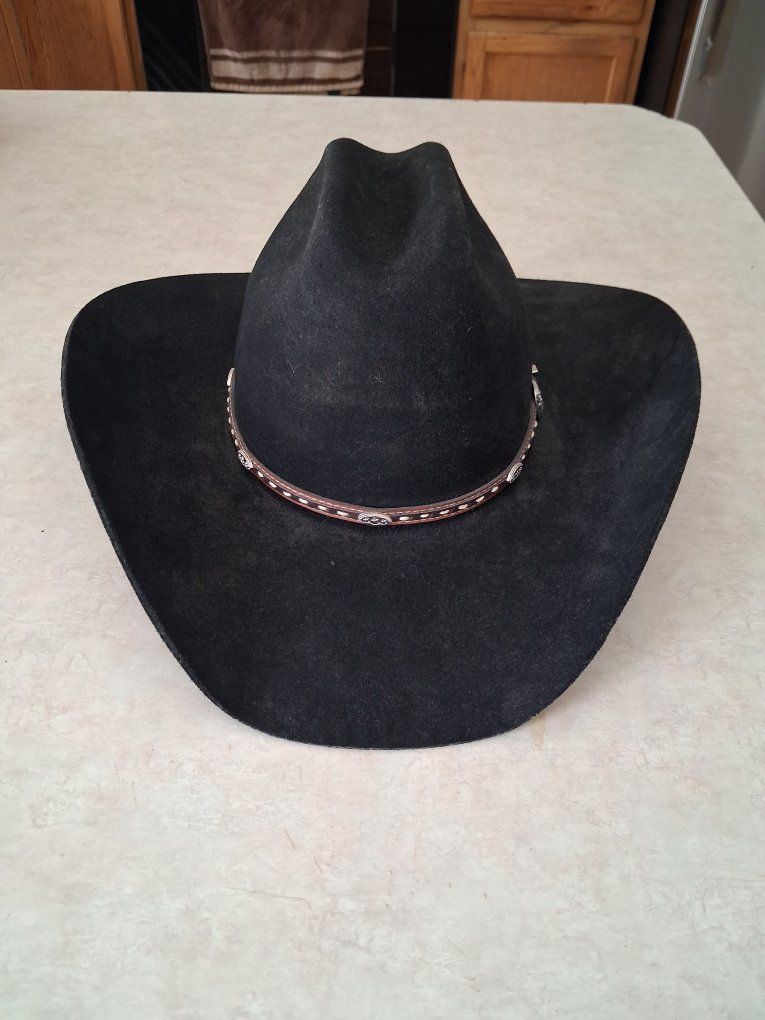 Cody James Black 3X Wool Blend Cowboy Hat Size 7 1/2 Made in USA
