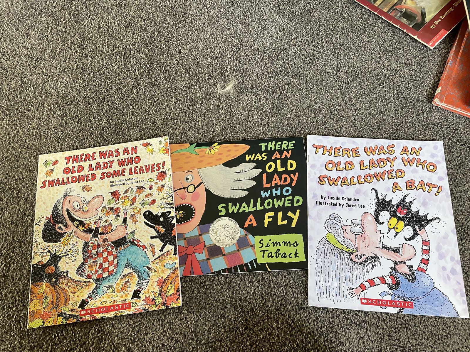 There Was an Old Lady Who... Books
