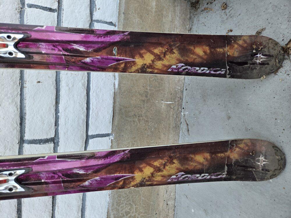 Nordica Jet Fuel Skis + Bindings – Solid Condition