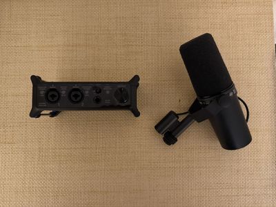 Shure SM7B w/ Audio Interface