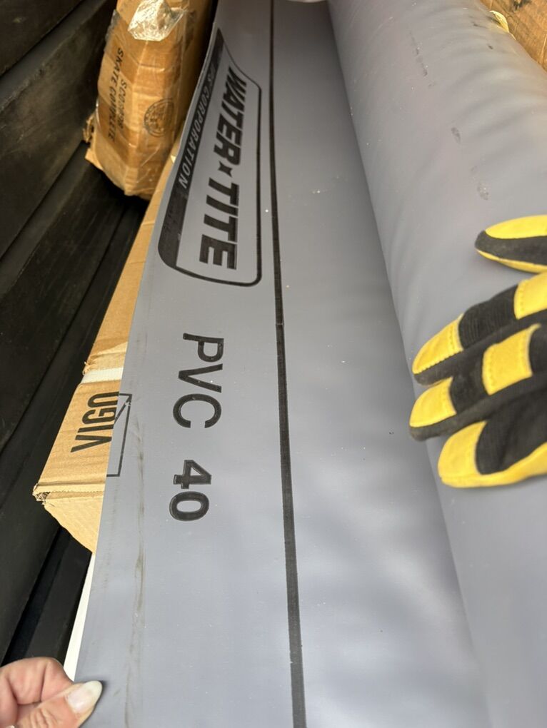 Water-Tite 40mil PVC Shower Pan Liner 5'x40'