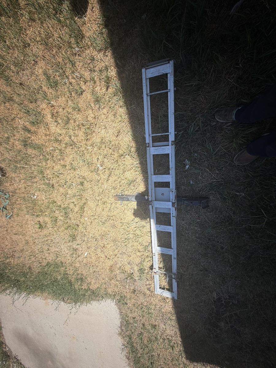 Used Utility Trailer Ramp - Heavy Duty Steel Mesh dirt bike hitch