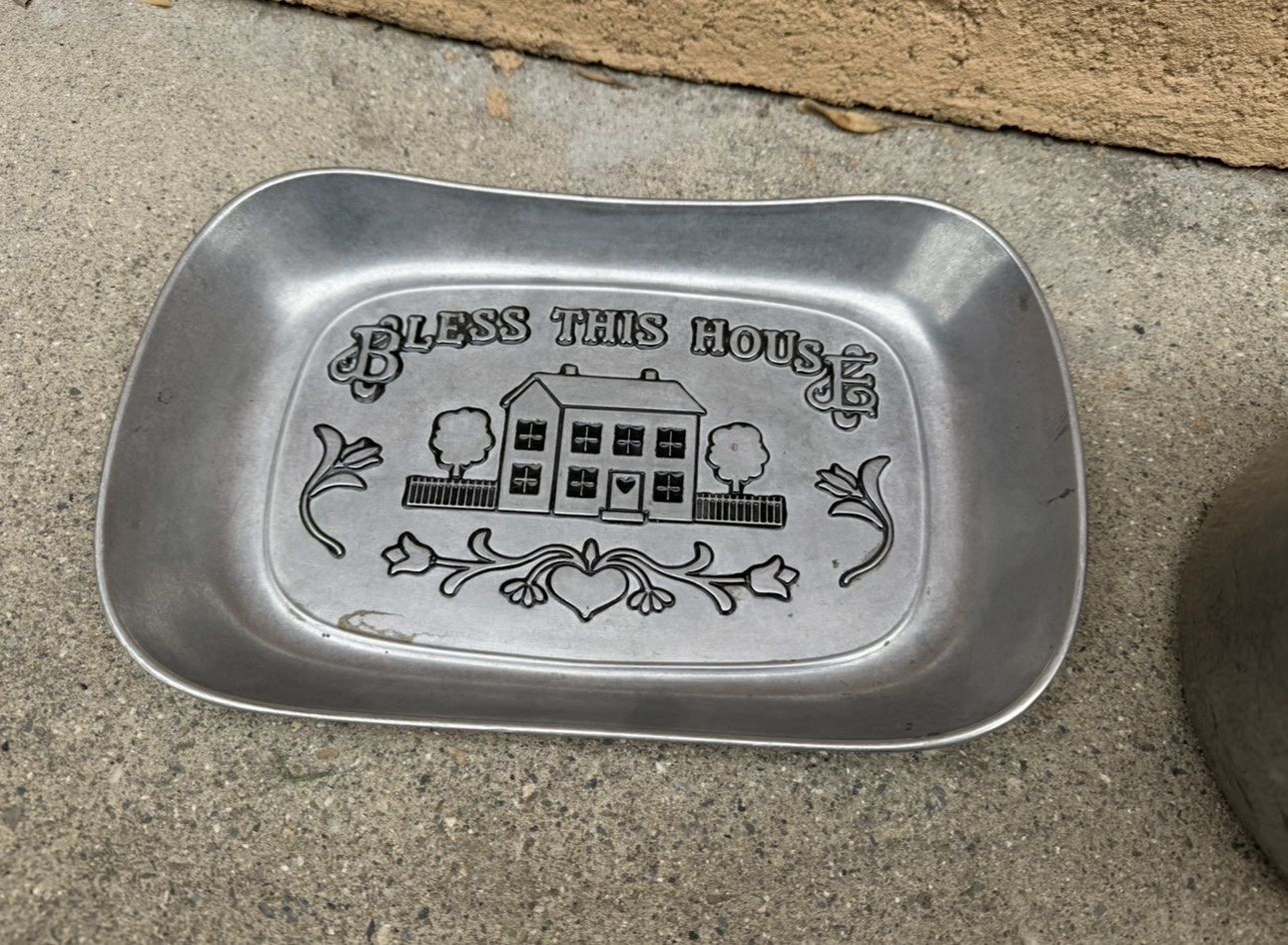 Wilton Armetale 11”.5 by Serveware Dish "Bless This House