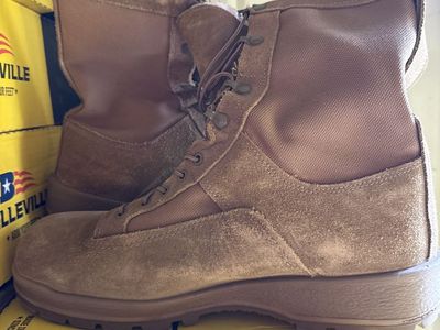 Mens Tan Combat Boots belleville Size 13 Wide Fit