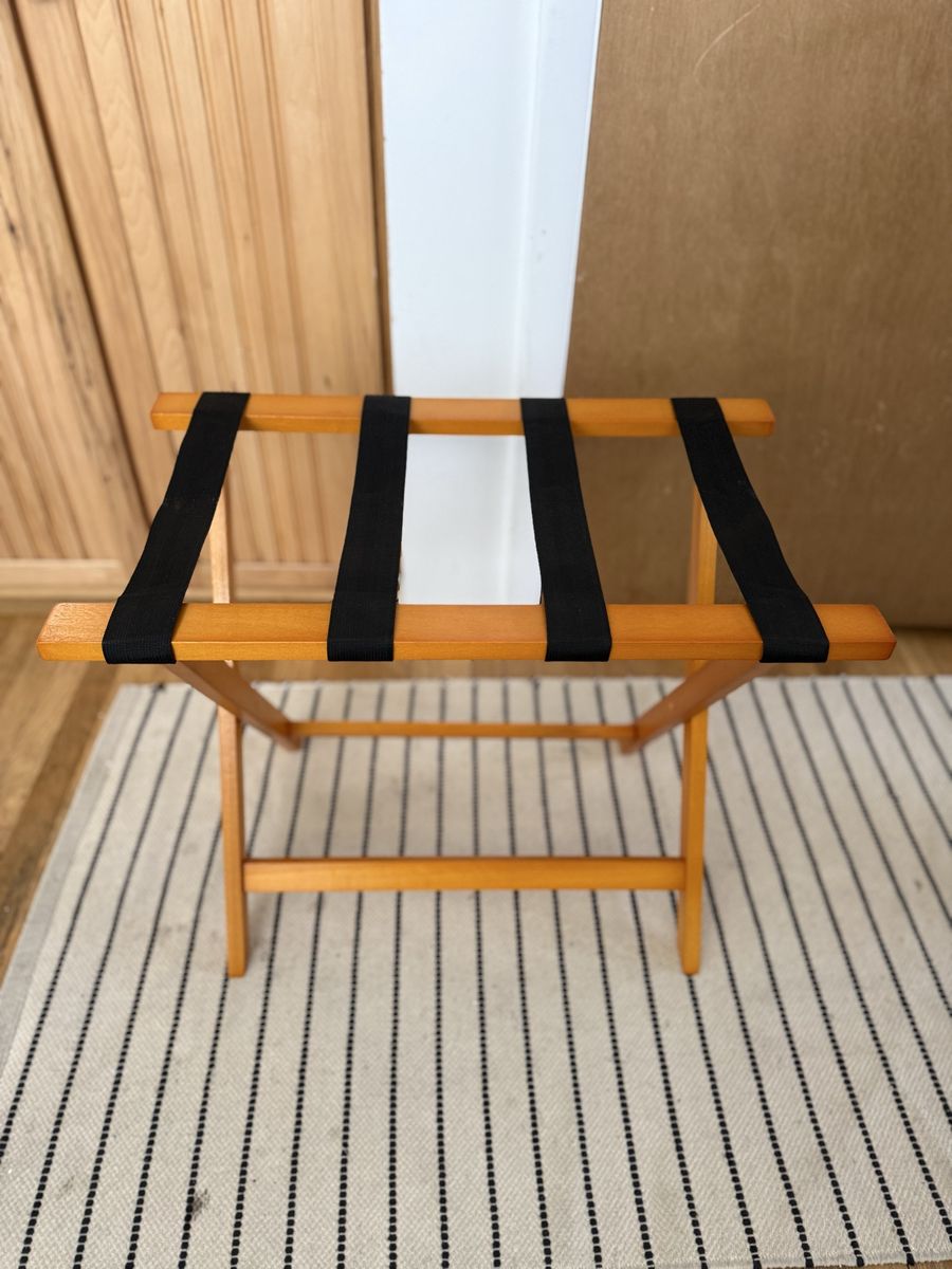 Wooden Folding Luggage Rack - New