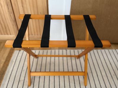 Wooden Folding Luggage Rack - New