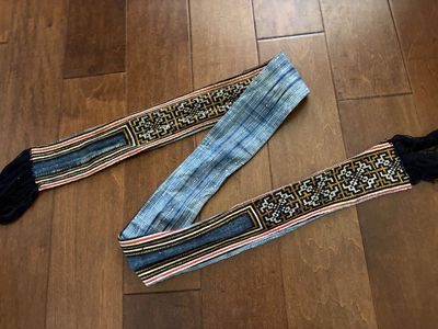 Handwoven Belt w/ Denim Look Backing
