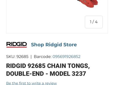 Ridged 92685 chain tool