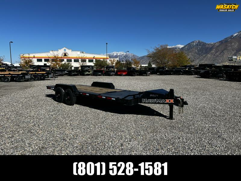 RawMaxx 7x22 G7X I-Beam Gravity Tilt Equipment Trailer