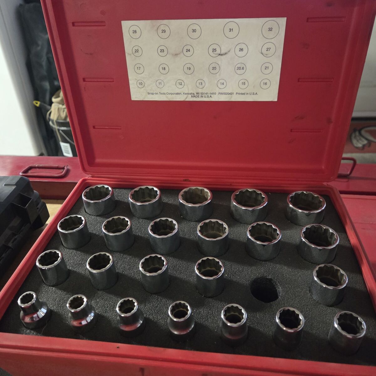 Snap-on 1/2 Metric Socket Set