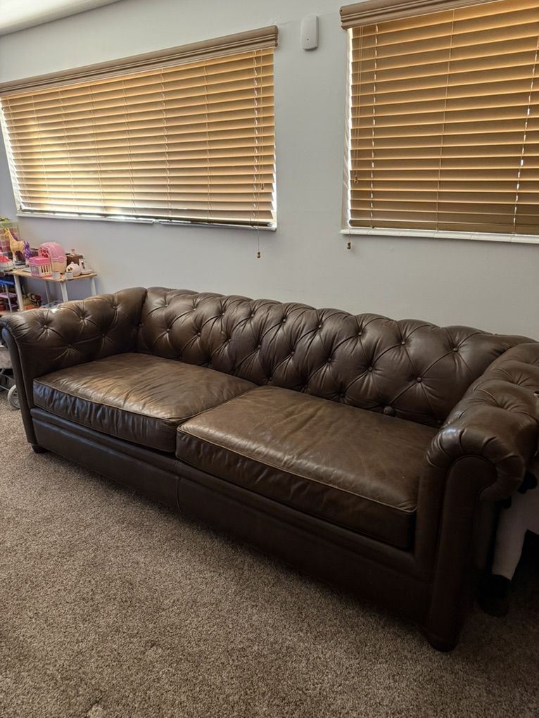 Beautiful Leather Couch