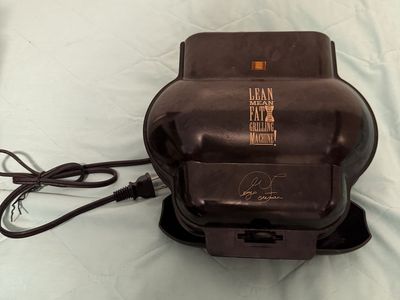 George Foreman GR10 Lean Mean Fat Grilling Machine Electric Grill Black