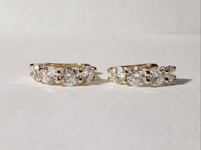 Huggie Earrings - Lab Grown Diamond
