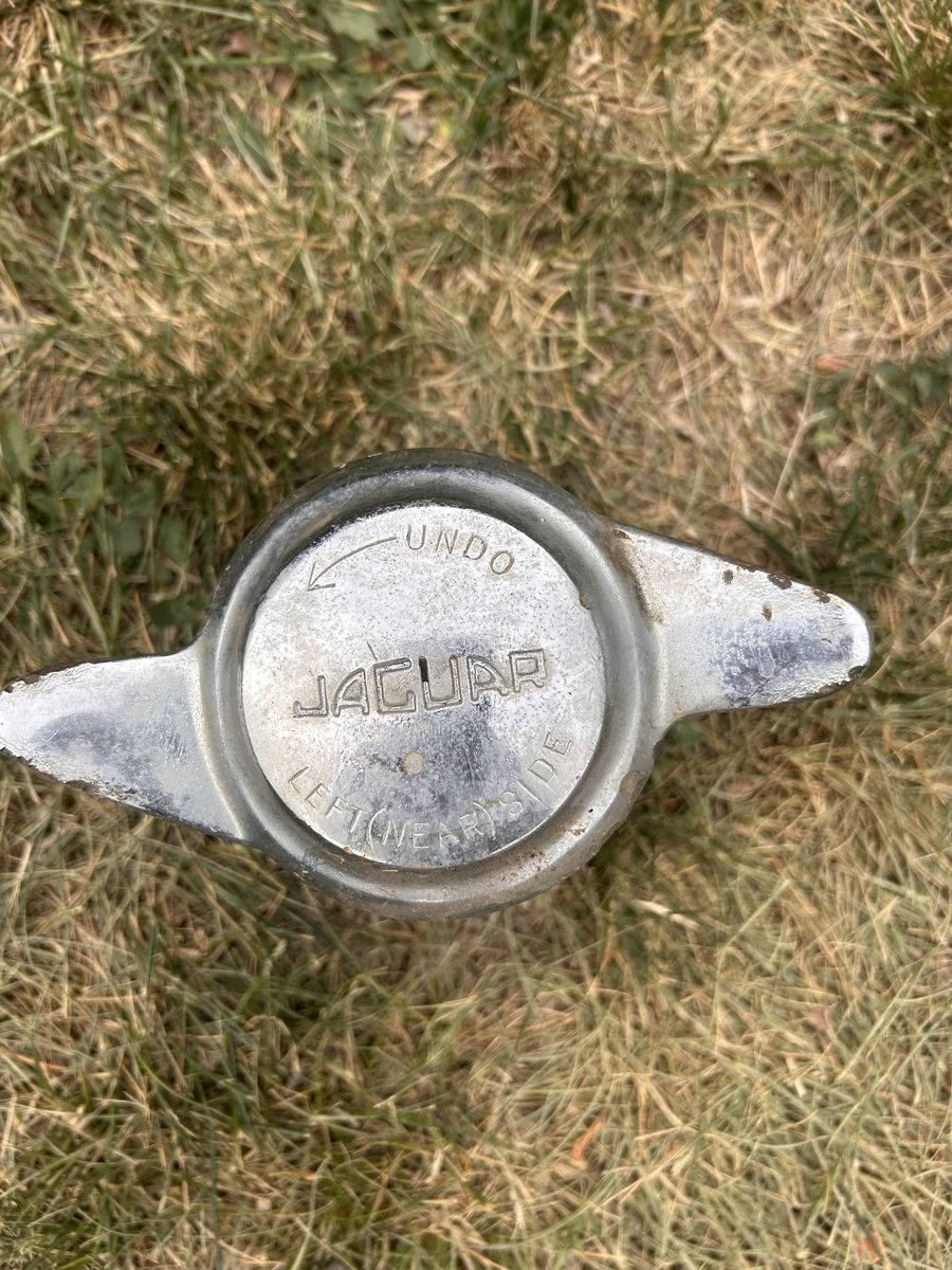 Vintage Jaguar Spoke Wheel Spinner Knock Off Splines Rear
