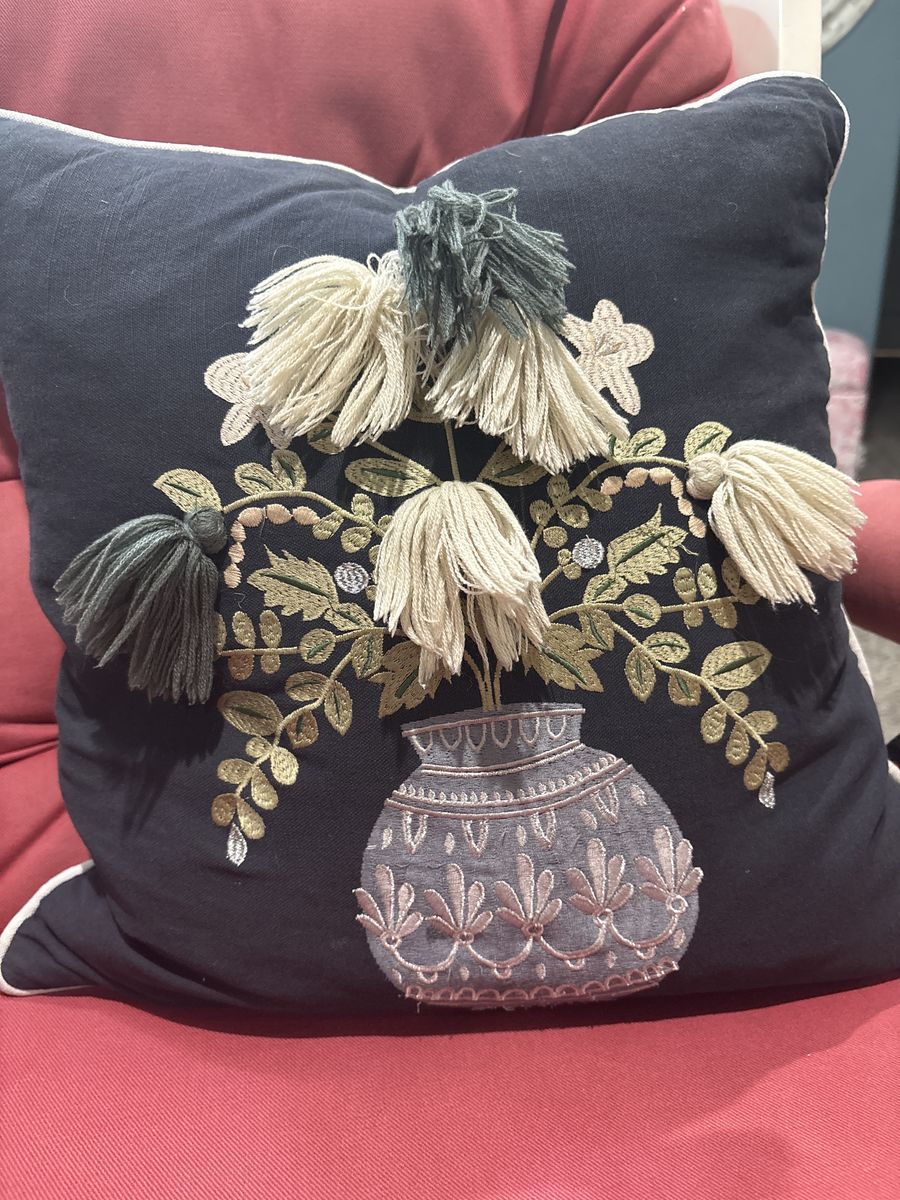 Rifle Paper company pillow and feather insert