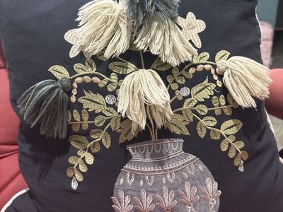 Rifle Paper company pillow and feather insert