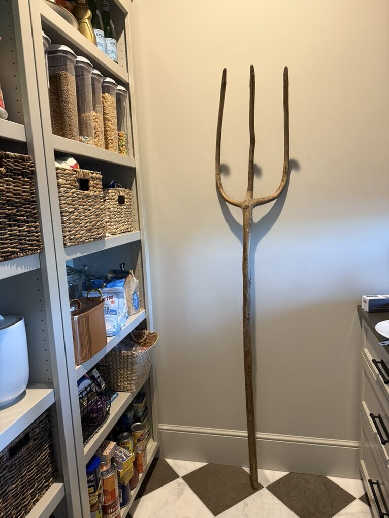 Large Wooden Decorative Fork