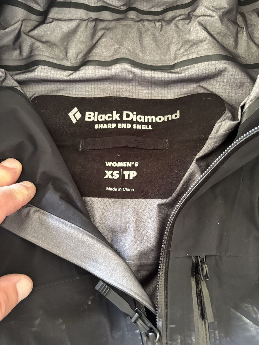 Black Diamond Sharp End Shell Women's Waterproof Jacket Black Size XS