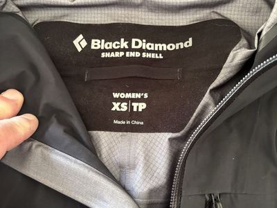Black Diamond Sharp End Shell Women's Waterproof Jacket Black Size XS