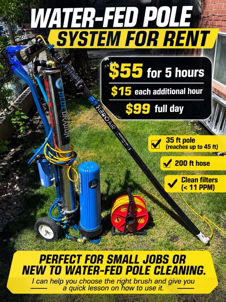Water Fed Pole Window Cleaning