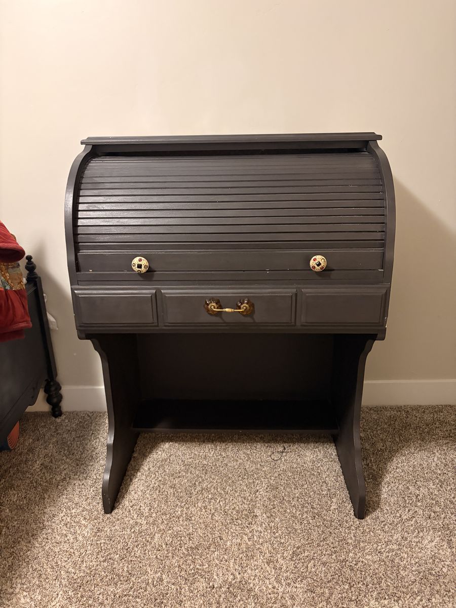 Black Rolltop Desk