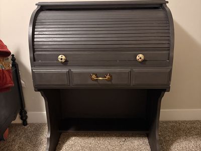 Black Rolltop Desk
