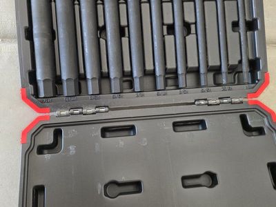 Sunex SAE Master Long Hex Driver Socket Set with Molded Storage Case