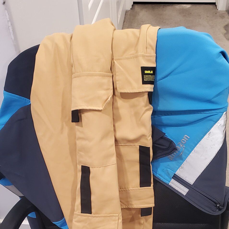 Tan cargo pants with draw string