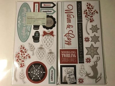 PICK Chipboard Elements, CTMH, My Minds Eye, BasicGrey or Xerox Christmas Sheets