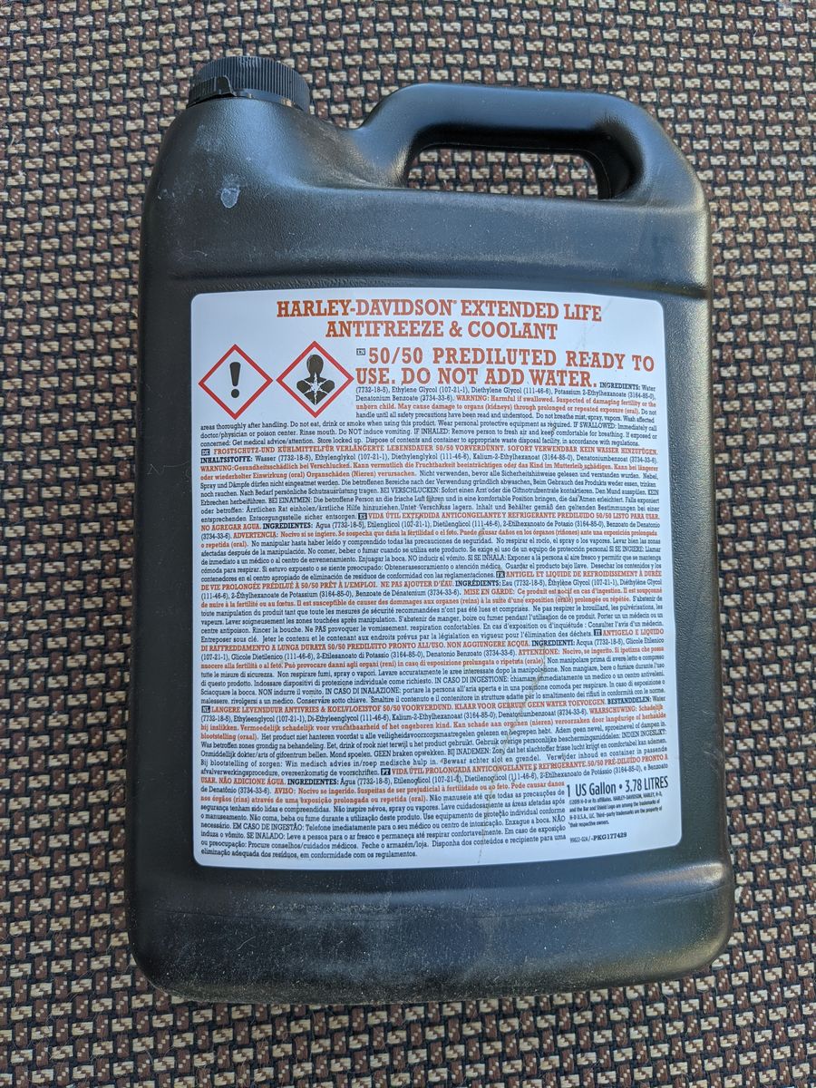 Harley Davidson 50/50 Coolant 1 Gallon